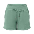 thumbnail image 4 of cfhntfmh Lounge Shorts for Women Summer Loose Wide Leg Shorts Elastic Waist Beach Lightweight Short Pants with Pockets, 4 of 5