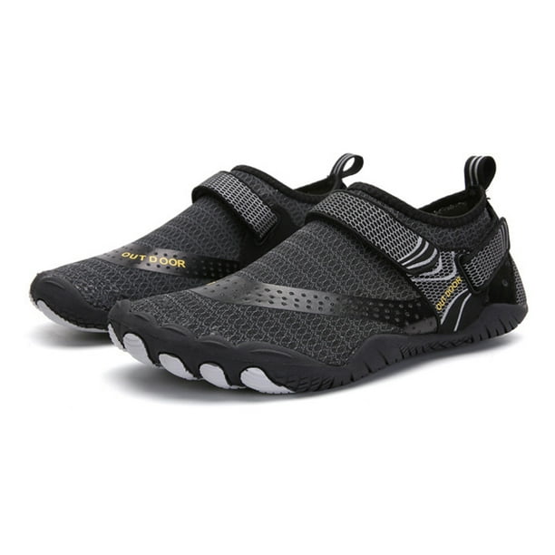 Zapatos Acuaticos Aquashoes Sandalias de playa unisex descalzas, transpirables, con doble hebilla, para interiores y exteriores, zapatos acuáticos