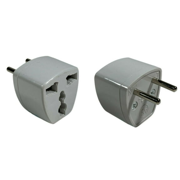 LOT OF 3 USA to EU Euro Europe Power Jack Wall Plug Converter Travel Adapter