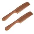 thumbnail image 1 of Wooden Comb, Wooden Anti Static Comb Universal Portable 2 Pcs  for All Hair Type, 1 of 7