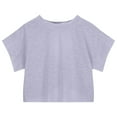 thumbnail image 6 of FYDUU Kids Girls Loose Casual Short Sleeve Fitness T Shirt Backless Top 2025 Backless Yoga Sports Short Running T Shirt Adorable Clothes 13-14 Years, 6 of 7