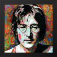 thumbnail image 2 of Stephen Chambers 20x20 Black Modern Wood Framed Wall Art Titled - John Lennon 12, 2 of 6