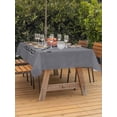 thumbnail image 2 of Outdoor Tablecloth with Umbrella Hole and Zipper, Gray Hockey Rectangle Table Cloth 60x84 Inch Waterproof Tablecloth, Modern Art Vintage Hockey Ball Sports Picnic Table Cover for Patio Camping, 2 of 7