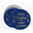thumbnail image 2 of Inkdotpot Pack Of 50 Real Gold Foil Paper Tags Merry Christmas & Happy Holiday Favor Hang Tags, 2 of 6
