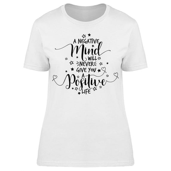 Negative Mind T-Shirt Women -Image by Shutterstock, Female Large