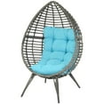 thumbnail image 6 of YYAo Rattan Egg Chair with Cushion, Sky Blue, 6 of 11
