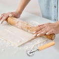 thumbnail image 2 of OULII 1Pack Pasta Noodle Maker Khaki Alloy Cutting Tool for Parties Experienced Bakers, 2 of 7