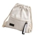 thumbnail image 1 of Jumpingount Bolsa con cordón Suministros de viaje Artesanía Exquisitos accesorios para exteriores resistente Saco de lona Mochilas escolares Mochilas Blanco Jumpingount AP007217-03, 1 of 6