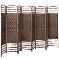 thumbnail image 1 of HOMCOM 5.6ft Folding Room Divider, Freestanding Privacy Screen for Bedroom, 1 of 10
