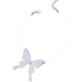 thumbnail image 2 of Adorno para el cuello Disco Tul Mariposa Collar de cadena de clavícula femenina Joyería corta Collar de banda para el cuello Wmkox8yii fajkfhkj4922, 2 of 6