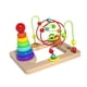 thumbnail image 5 of Anillos de apilamiento de arco iris de Maze de cuentas de madera, montaña rusa colorida educativa de aprendizaje temprano 2 en 1 para un regalo de, 5 of 9