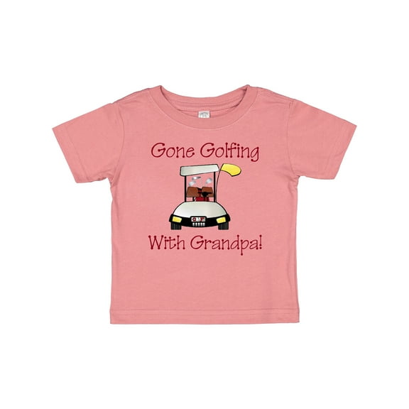 Inktastic Gone Golfing with Grandpa Boys Baby T-Shirt