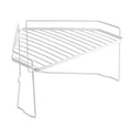 thumbnail image 1 of OULII 1Pack Lumber Storage Metal Rack Carbon Steel White Simple and Compact for Balcony, 1 of 8