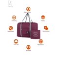 thumbnail image 5 of Gustave Foldable Travel Duffel Bag for Women and Men, Waterproof Lightweight travel Storage Luggage bag for Sports, Gym, Vacation "Wine Red", 5 of 11