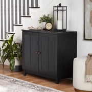 My Texas House Ellison Modular TV Console, Black Finish