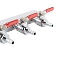 thumbnail image 1 of Beer Dispenser, 3 Way Distribution Manifold Beer Dispensing Barrel Dispenser Beer Tower Dispenser Draft Beer Dispenser with Check Valve for Restaurant Camping, 1 of 7