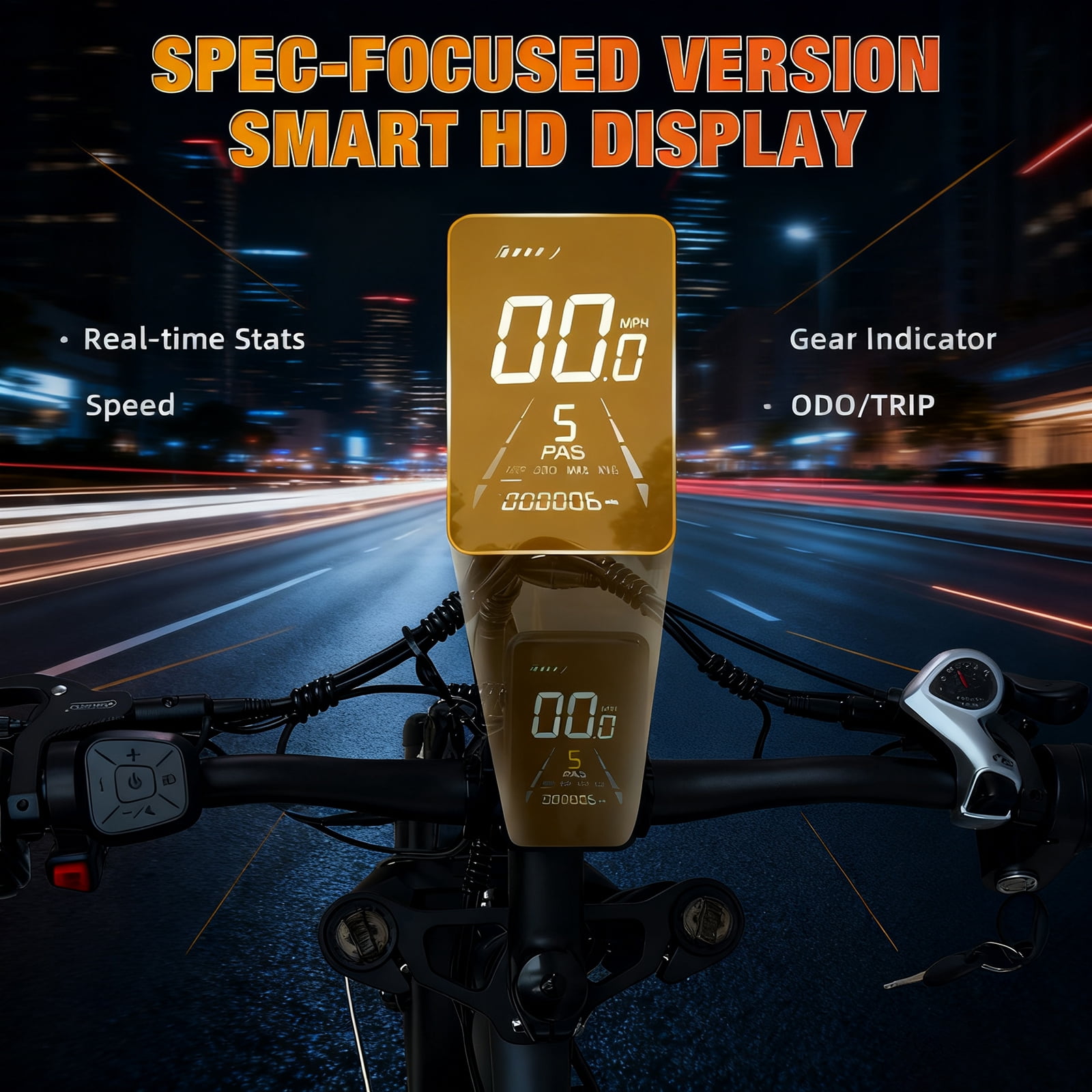 Electric Dirt Bike for Adults,5000W Peak 52V 25AH Dual Motor Ebike,40-50MPH E-Bicycle,24" Fat Tire All Terrain,Front Suspension & Hydraulic Disc Brake,7-Speed Long Range for Gift
