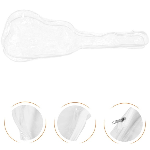 GOOHOCHY  Guitar Cases Bass Hard Lightweight Cover Travel Transparent