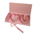 thumbnail image 4 of Empty Flower Gift Box Fillable Letters Container Decorative Cardboard Mother Day Decor Letter Shaped Box for Candy Mom Treats Pink, 4 of 8