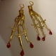 thumbnail image 2 of Granjero Gordo Pendientes colgantes de estilo retro con diseño único y nuevo para mujer, joyería étnica bohemia vintage (oro), 2 of 5
