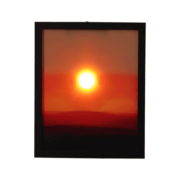 Wall-Mounted Sunset Atmosphere Light, Rechargeable Sunset Projection Lamp with Lift Control, for Bedroom Living Room Party