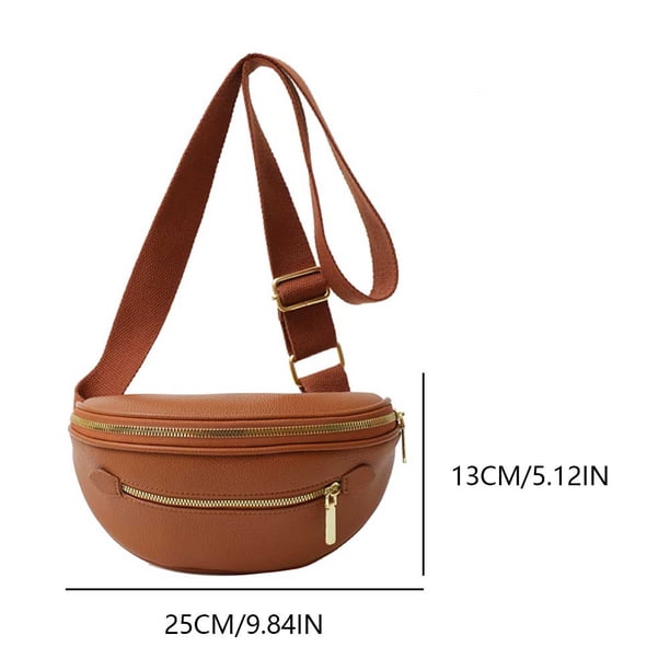 Bolso Cruzado Cartera Bandolera Con Correa Ancha Fashion GENERICO