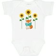 thumbnail image 3 of Inktastic Reading Book Lover Sunflower Fox Boys or Girls Baby Bodysuit, 3 of 5