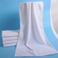 thumbnail image 4 of HEVIRGO Soft Luxury Bath Towel 1 Pc White Home Hotel Washcloth Travel Hand Towel 30x70cm, 4 of 8