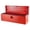 Red - MHL, variant on Heavy Duty Steel Truck Bed Toolbox - Weatherproof, Lockable Split Lift, Grooved Lid - Gas-Shock Assisted, Secure Storage Chest for Pickup, Trailer, RV, Flatbed, Tradesman, Durable Utility Vault