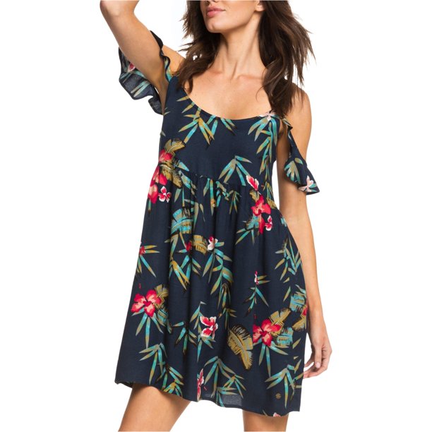 Vestido con Hombros Descubiertos Roxy Do It My Way para Mujer Azul Pequeño