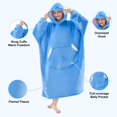 thumbnail image 2 of Sudadera Manta Ponible NORD ECO Oversize Azul para Mujeres, 2 of 9