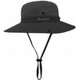 thumbnail image 2 of Classic Ponytail Sun Hat for Women,Mesh Bun Ponytail-Hole Bucket Hat UV Protection Wide-Brim Summer Hat Outdoor, 2 of 4