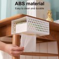 thumbnail image 1 of pitrice Wall Mounted Tissue Box Kitchen Napkin Toilet Paper Holder Punch-free Storage Case, White, 1 of 8