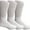 3 Pack White Crew, variant on Yacht & Smith King Size Cotton Diabetic Crew & Ankle Socks, Big & Tall Mens Diabetes Sock, Bulk Value Pack