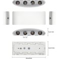thumbnail image 5 of Luz de pared LED de 8w, blanco cálido, aluminio de 3000k, moderna para sala de estar, dormitorio, pasillo, escalera (blanco cálido-8w), 5 of 5