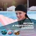 thumbnail image 3 of 4pcs Swim Caps Nylon High Elasticity Swimming Caps Keeps Hair Clean Breathable Swim Caps Swimming Pool Bathing Hat for Kids Adults, 3 of 6