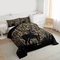 thumbnail image 3 of Castle Fairy Safari Deer Twin Comforter Sets,Abstract Camouflage Bedding Set, 3 of 8