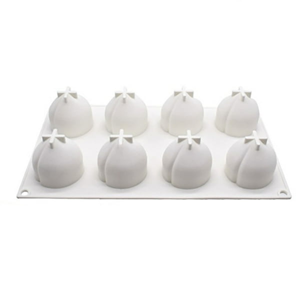 Molde De Silicona Con Forma De Fruta 8 Rejillas Formas Únicas De Silicona Moldes Antiadherentes Para Pasteles, Sartenes Y Postres.