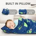 thumbnail image 4 of Primlect Nap Mat, 55" x 22" x 2", Thickened Sleeping Bags with Removable Pillow, for Daycare, 4 of 7