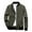 Army Green, variant on Bcfgryg Male Solid Color Autumn And Winter Long Sleeved Jacket With Windproof Zipper Cover Baseball Jacket Men's Cotton Casual Jackets For Travel