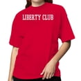 thumbnail image 2 of Smartprints Liberty Club Bold Varsity Women's T-Shirt Red, Cotton, 3XL, 2 of 4