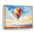 thumbnail image 2 of Designart "Colorful Hot Air Ballon expressionistic" Transportation Floater Framed Canvas Art Print, 2 of 7