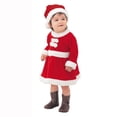 thumbnail image 5 of Vestido de Navidad para niños y niñas, disfraz de Papá Noel de Año Nuevo 2025 con sombrero, vestido rojo para cosplay para niños de 1 a 12 años, 5 of 5