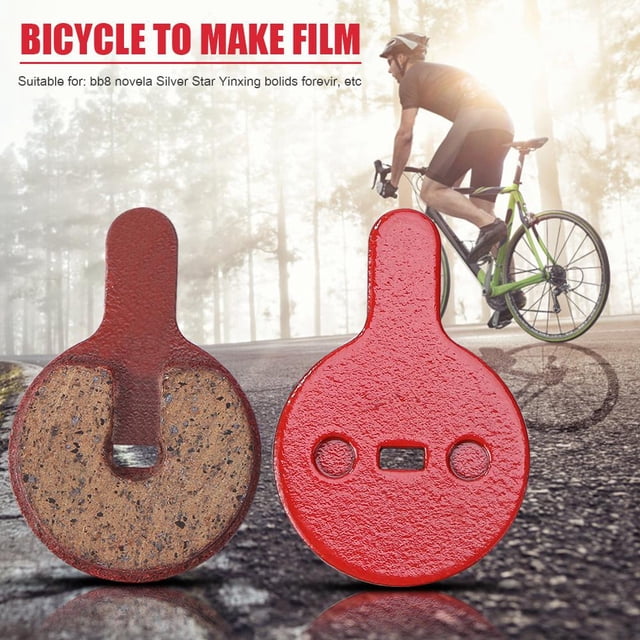 10 pares de pastillas de freno de bicicleta MTB, piezas de disco de freno de ciclismo semimetálicas de resina Ndcxsfigh Accesorios para bicicletas