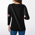 thumbnail image 4 of Fabrcox 1776-2026 USA 250th Anniversary Shirt Flag Print 3/4 Sleeve 4th of July Shirt Women We the People Celebration Freedom Patriotic Shirts for Women, 4 of 4