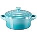 thumbnail image 3 of Le Creuset Stoneware Mini Round Cocotte, 8 oz., Caribbean, 3 of 4