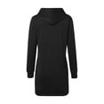 thumbnail image 4 of HNMKIU Women's Loose Hoodies for Women Mid Length Hoodie Dress,Black,L, 4 of 6