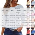 thumbnail image 5 of Cilsoka 3/4 Sleeve Shirts for Women Fall Striped Crew Neck Business Casual Tops Loose Three Quarter Length Work Blouses, 5 of 5