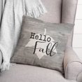 thumbnail image 3 of Creative Products Hello Fall Leaf 20 x 20 Spun Poly Pillow, 3 of 3