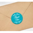 thumbnail image 4 of Darling Souvenir Round 1.6 Inches Swirl Border Thank You Turquoise Blue Stickers Non Customized Gift-45 Pcs, 4 of 4